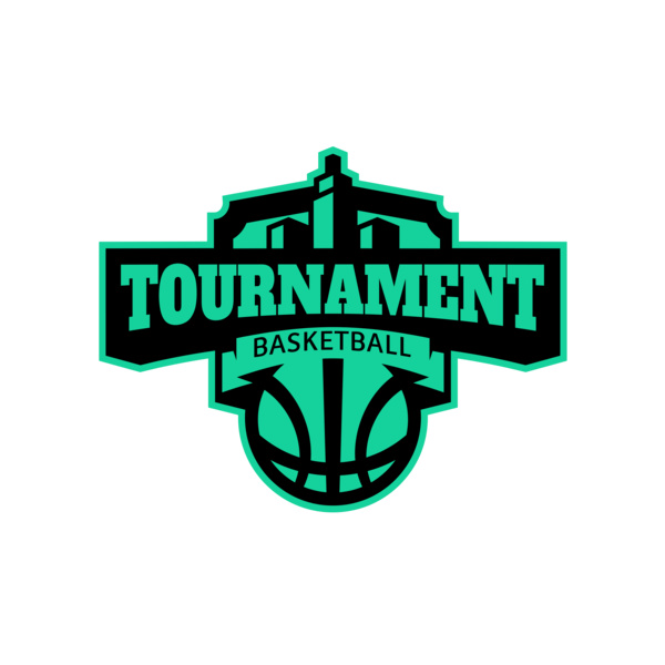 Tournament Basketball logo template Miniatura