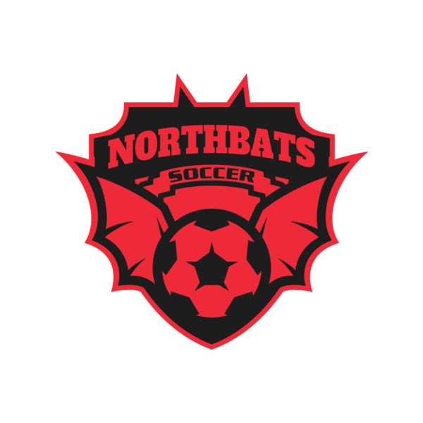 North bats Tournament Soccer logo template Miniatura
