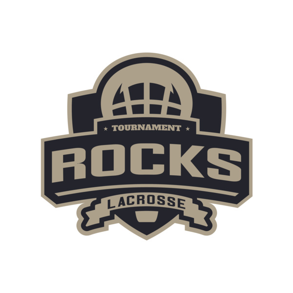 Rocks Tournament Lacrosse Logo Template Miniatura