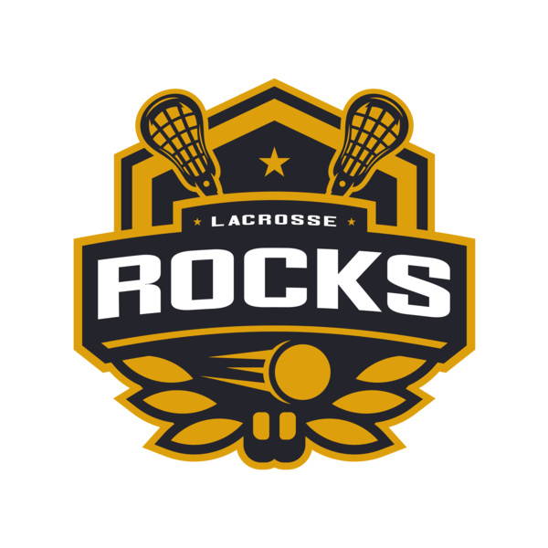Rocks Lacrosse Logo Template Miniatura