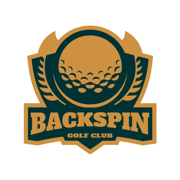 Backspin Golf club logo template Miniatura