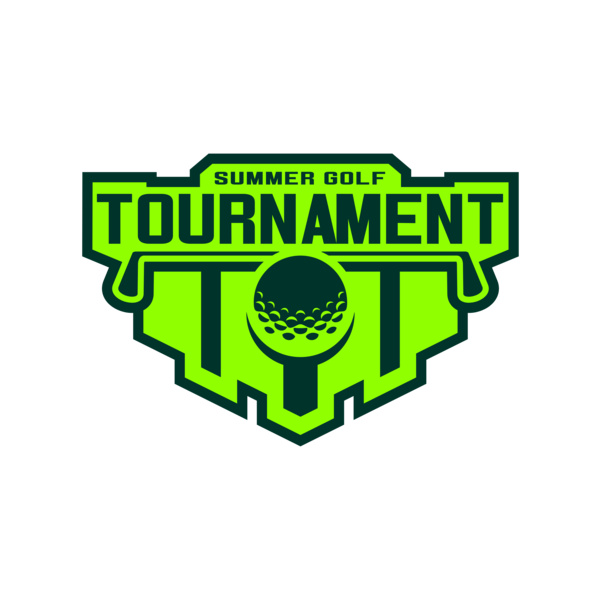 Tournament Summer golf logo template Miniatura