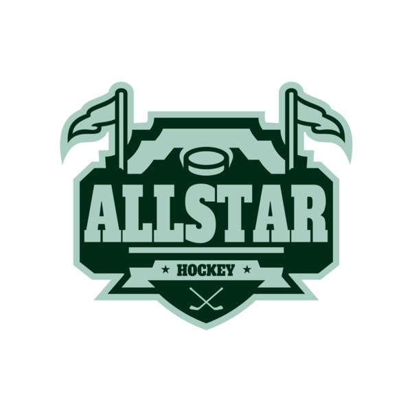 All Star Hockey Tournament logo template 02 Miniatura