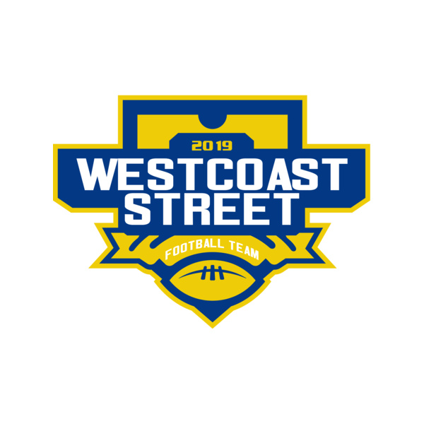 West Coast Street Football League logo template Miniatura