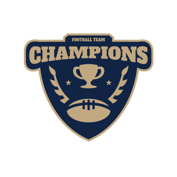 Champions Football Team logo template Miniatura