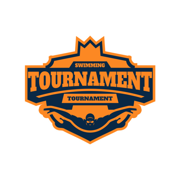 Swimming Tournament logo template Miniatura