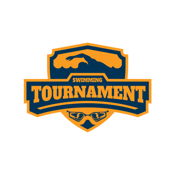 Swimming Tournament logo template 02 Miniatura