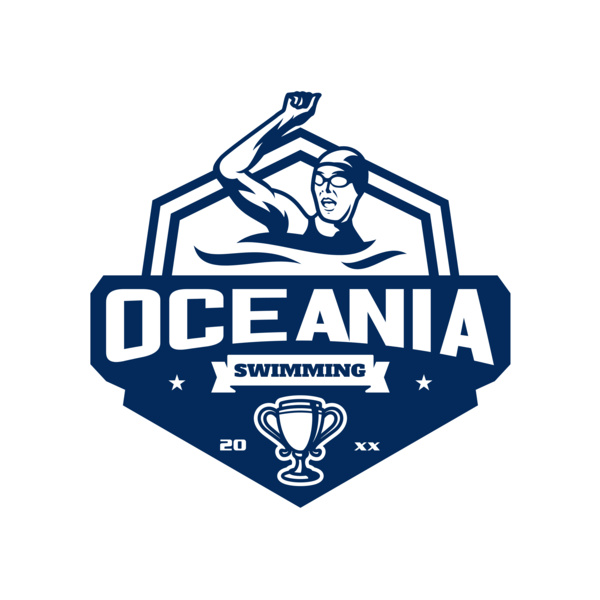 Oceania Swimming logo template Miniatura