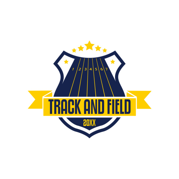 Track & Field Team Logo 06 Miniatura