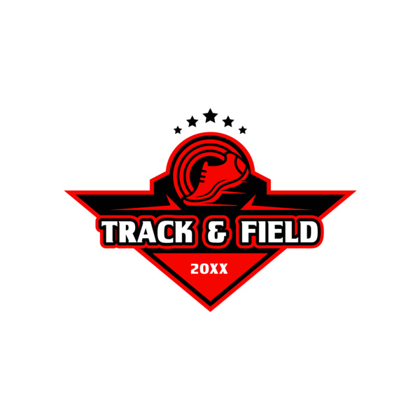 Track & Field Team Logo 07 Miniatura