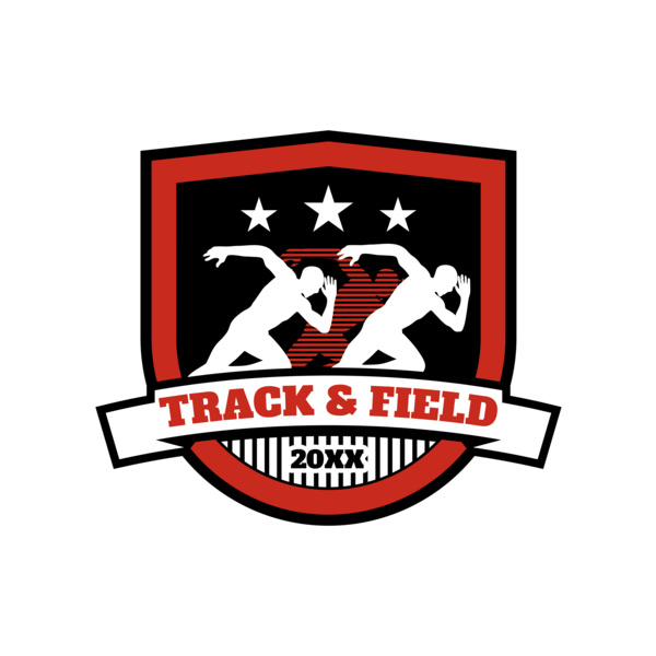 Track & Field Team Logo 08 Miniatura