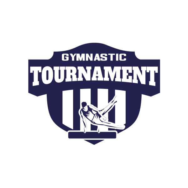 Gymnastic Tournament logo template Miniatura