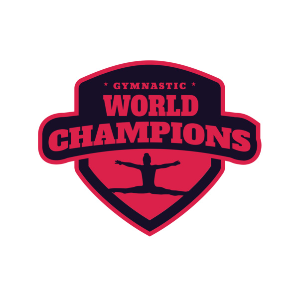 Gymnastic World Champions logo template Miniatura